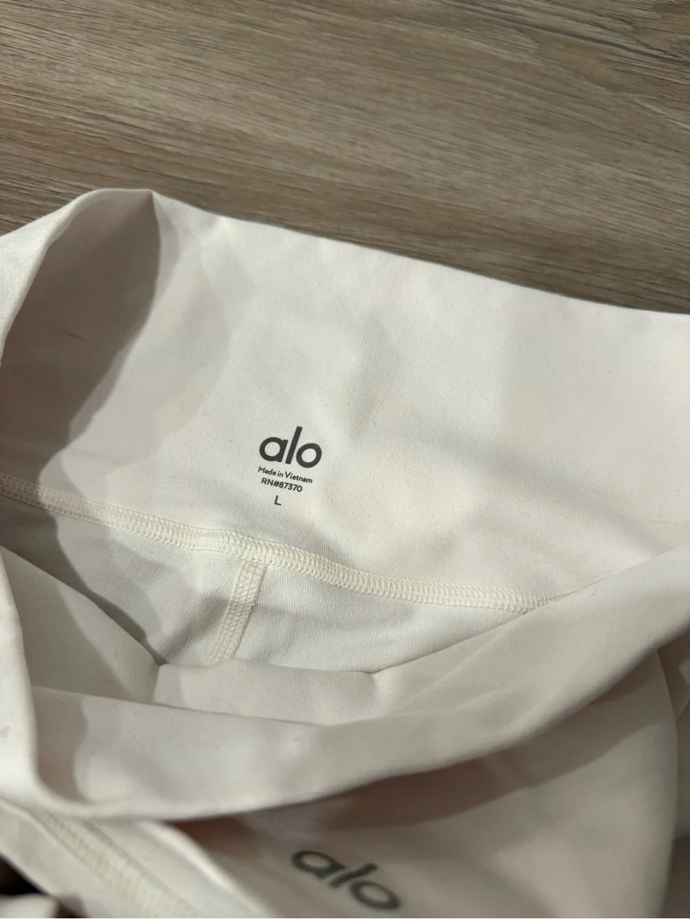 ALO Yoga White High-Rise Bike Shorts